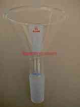 Glass feeding funnel 100mm (24 40) Triangle feeding funnel Standard funnel