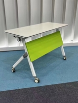 Mobile combination desk desk double desk and chair strip splicing table student conference table training table and chair folding