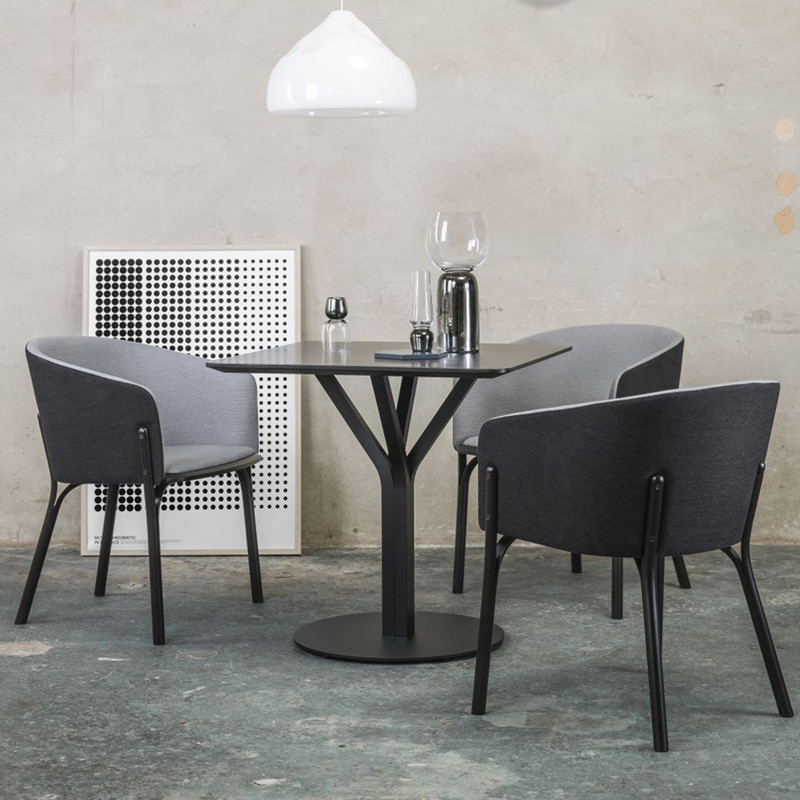 Nordic minimalist designer style solid wood curved board leisure chair sales office reception area negotiation single chair upholstered chair