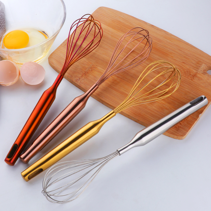 304 stainless steel eggbeater for home manually whipped cream and dough with egg-stick handheld agitators