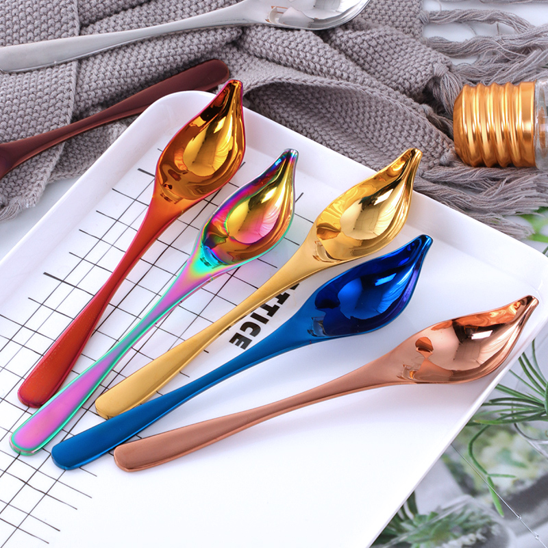 304 - Fragmentation Spoon Honey Spoon Decorated Candy Spoon Pencil Spoon Writing Spoon