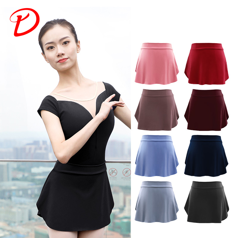 Ballet practice suit Adult dance skirt Body outside the three-point yoga short skirt Female dance gymnastics teacher training skirt