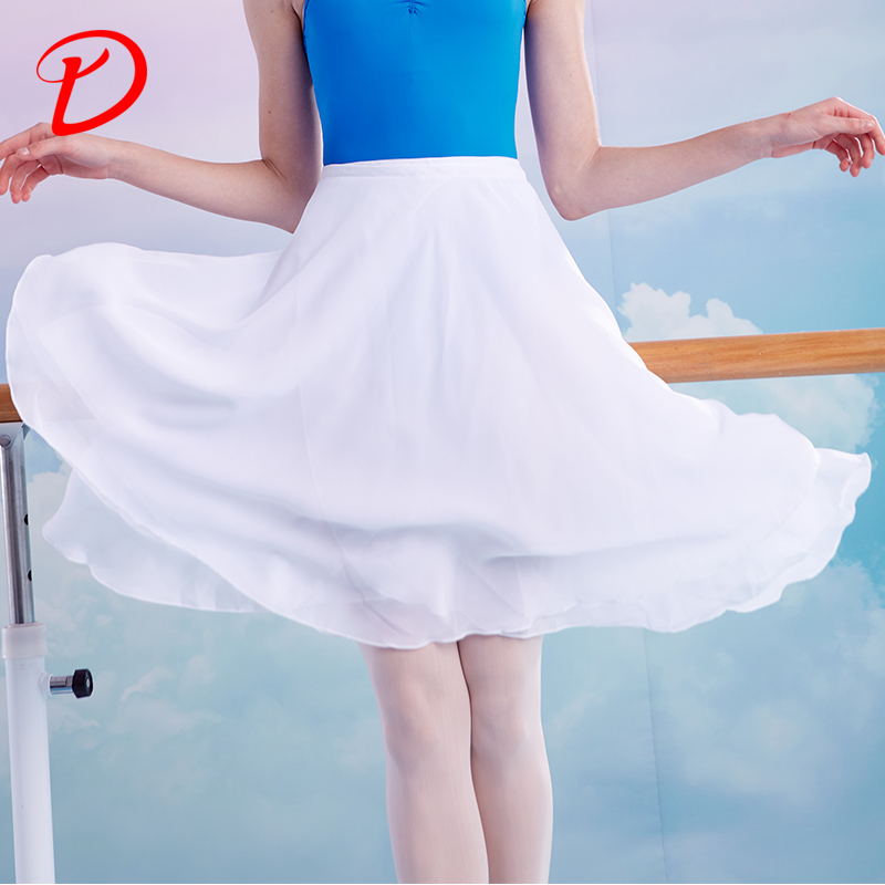 Adult Ballet Dancer Dress Girl White Dancing Practice Teacher Lacing Half Body Dress Super Fairy Snowspun A Piece Of Skirt
