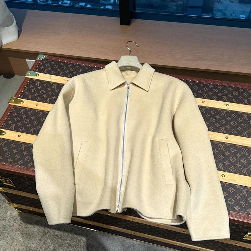 【The Greatest Jacket】Heavyweight Cleanfit 100% Australian Wool Double-Sided Woolen Oversized Short Wide-Fit Coat Jacket 【The Greatest Jacket】Heavyweight Cleanfit 100% Australian Wool Double-Sided Woolen Oversized Short Wide-Fit Coat Jacket