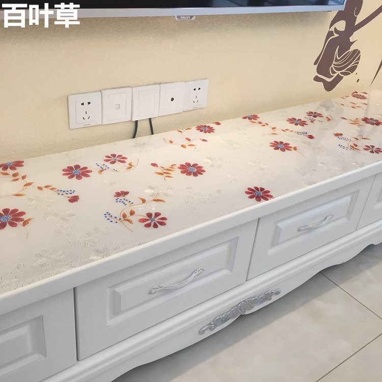 tivi samsung 40 inch Chống thấm và chống dầu dùng một lần PVC TV tủ khăn trải bàn khăn trải bàn pha lê mat đầu giường - TV tivi sony 55 inch