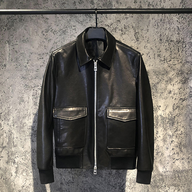 Cxxvi Imported B Brand Goatskin Genuine Leather Jacket Men's Casual Leather Jacket 2026 Spring New Product Cxxvi Imported B Brand Goatskin Genuine Leather Jacket Men's Casual Leather Jacket 2026 Spring New Product