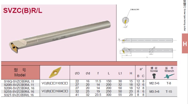 HHC HHC inner hole knife rod S16Q - SVZCR11 boring car knife manufacturer direct sales