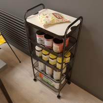 Kitchen shelving floor multilayer removable small cart Vegetable Basket Containing Storage Shelf Multifunction Shelving