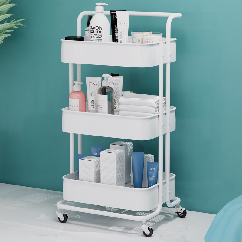 Beauty cart trolley shelf beauty salon special instrument hair salon barber shop tool cart multi-functional nail art cart