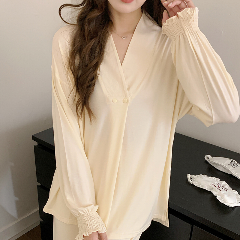 Bamboo Fiber Maternity Wear Summer Thin Style Maternity Pajamas Women's Prenatal and Pregnancy Set Postpartum Nursing Bamboo Loungewear Bamboo Fiber Maternity Wear Summer Thin Style Maternity Pajamas Women's Prenatal and Pregnancy Set Postpartum Nursing Bamboo Loungewear