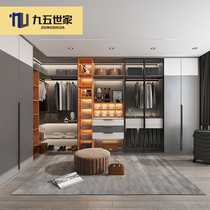 Shanghai bunny whole house custom wardrobe corner cloakroom small apartment bedroom simple whole love grid furniture