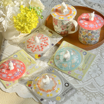 Day order ~ cute hippo home office Universal Mark water cup lid dust and heat resistant silicone cup lid