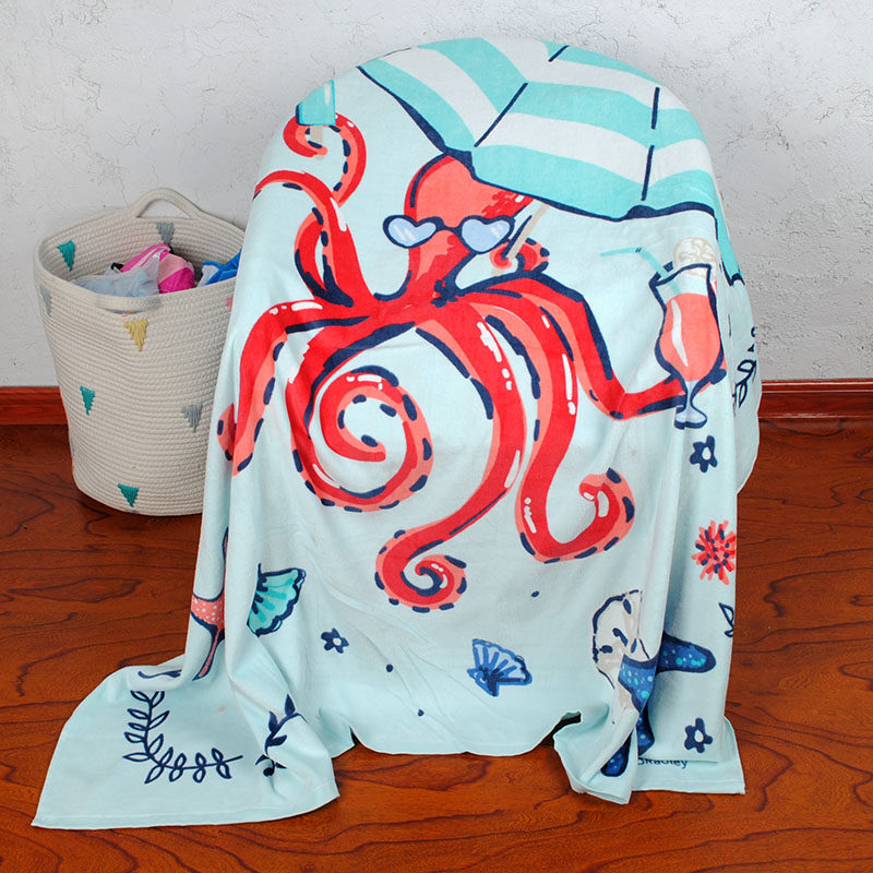 Micro-flawless foreign trade surplus VB bath towels pure cotton wool towels by European and American big size beach towels Air Conditioning Cover Blanket Lunch