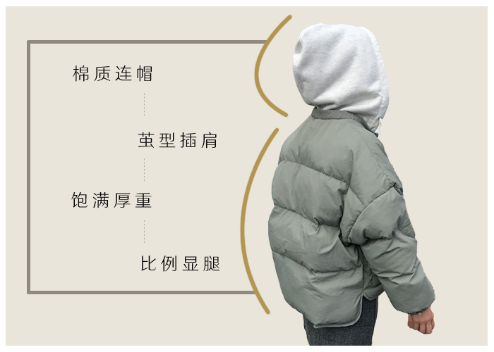 Mùa đông xuống áo phụ nữ ngắn trùm đầu Hàn Quốc phiên bản của Harajuku bf gió lỏng sinh viên bánh mì quần áo dày bông áo khoác áo khoác phao nữ dáng ngắn