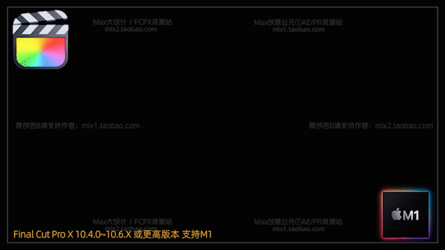FCPX10.4.0字幕插件彩色魔法效果烟雾粒子标题文字动画素材支持M1&M2（13组原创标题）插图3
