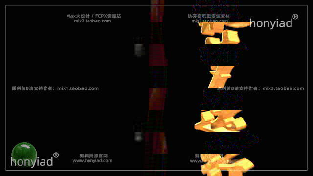 FCPX立体字幕插件绸带效果大气片头片尾三维原创3D视频标题支持M3插图6