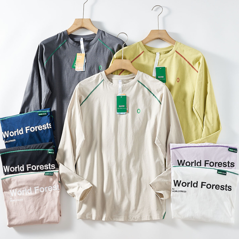 [Moisture-Absorbing and Quick-Drying + 7A Antibacterial - Cold Technology] Spring and Autum Men's Outdoor Casual Round Neck Quick-Drying Long-Sleeved T-Shirt
