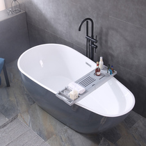 Home Small Household Type Thin Side Integrated Seamless Insulation Egg-shaped Mesh Red Minjuku Hotel Acrylic Bath 1 3-1 7