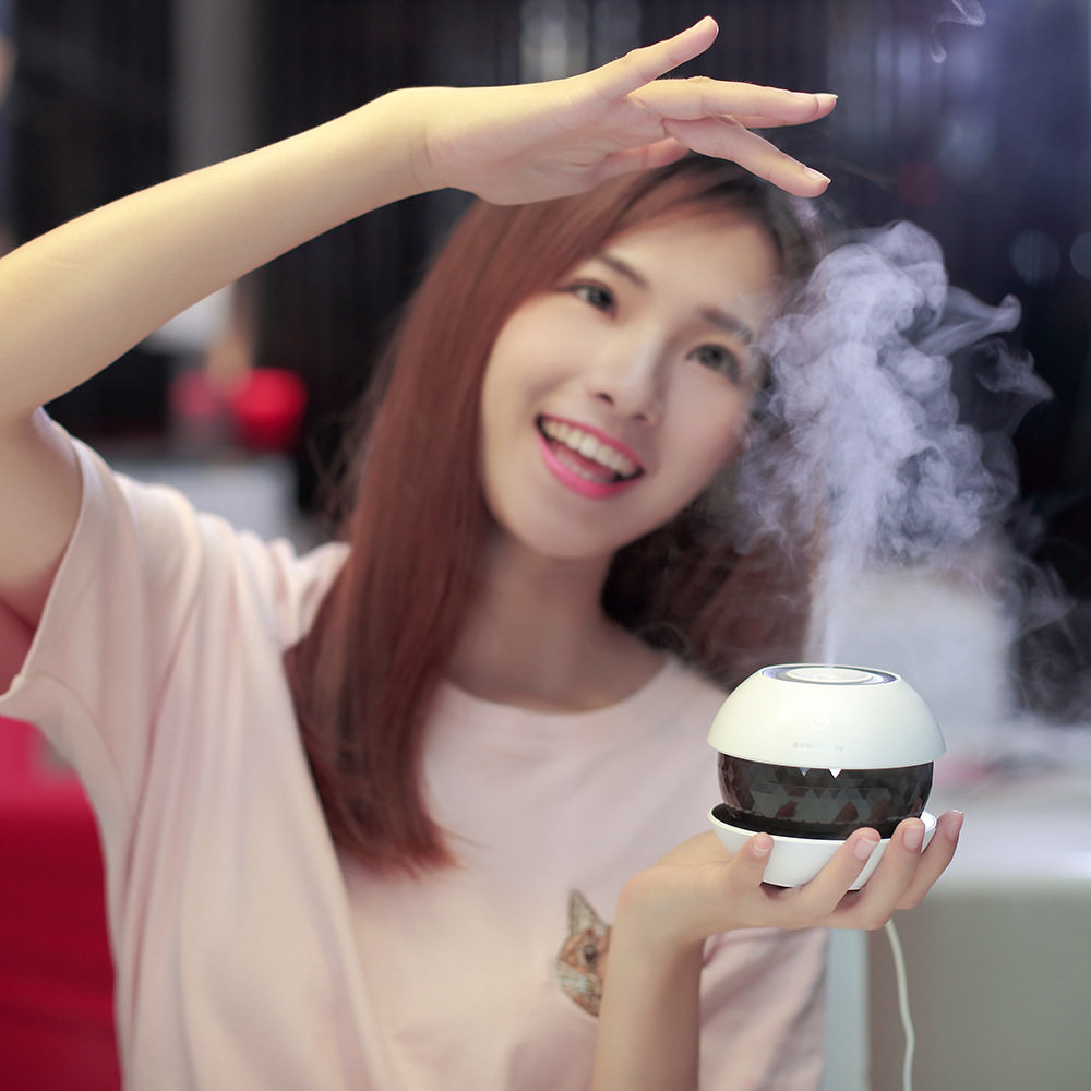 New usb mini humidifier magic drill home mute colorful night light night light ultrasonic air atomization