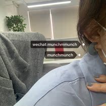  munchmunch) Simple Korean style imitation wood gray blue earrings earrings ear clip