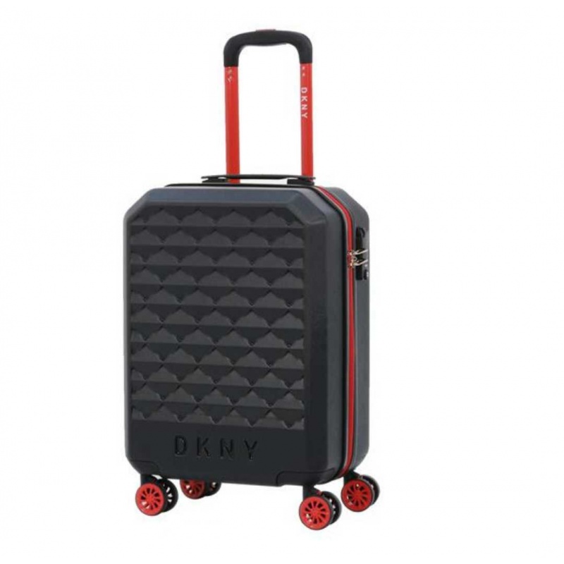 DKNY Student Suitcase Four Wheels Pull-Lever Case 20 Inch Universal Wheel Den Case Customs Code Lock Light Extravagant