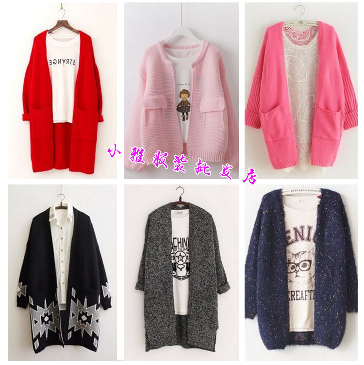 Nhà máy trực tiếp quần áo mùa thu và mùa đông áo khoác nữ bán buôn cung cấp dày áo len cardigan bán buôn áo len nữ đẹp