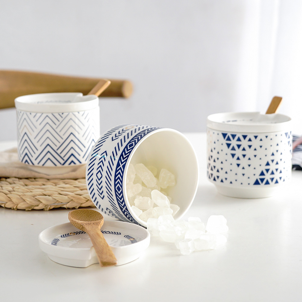 Купить Приправа установите керамика домой [盐罐] приправа [盒罐] вкус [盒糖罐3 ...