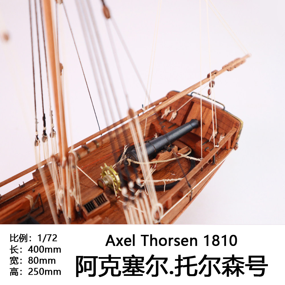 ⚓ 模型爱好者必藏：1/72阿克塞尔·托尔泰号木质帆船模型套材🛥️-舰艇