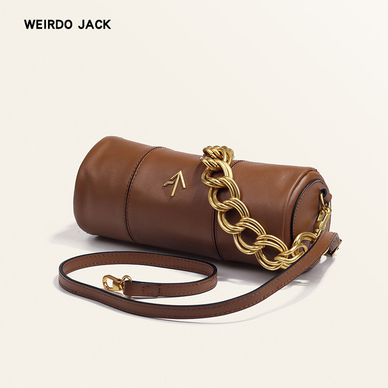 Small design Turkish arrow bag female small leather chain slung cylinder bag 2021 new tide manu bag