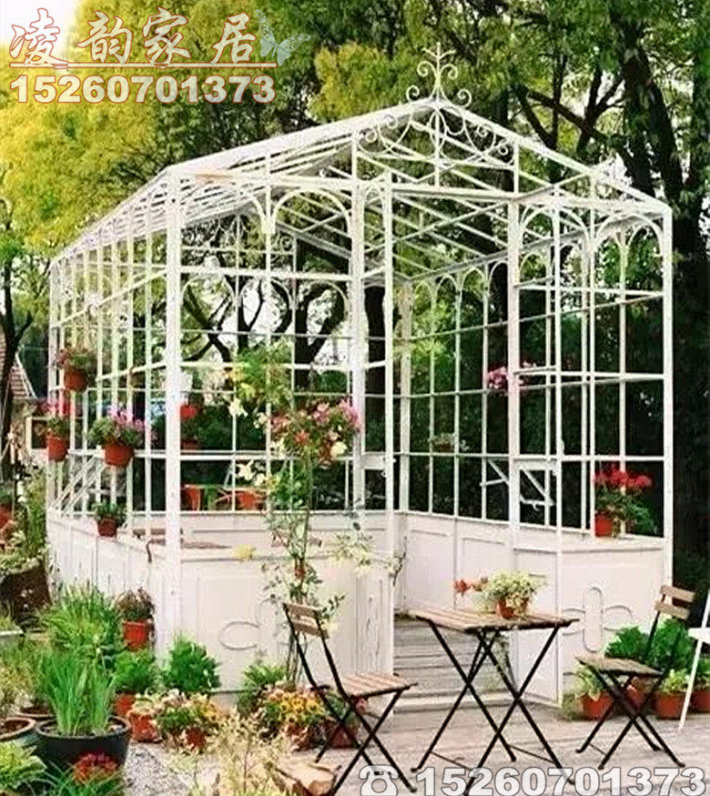 Iron Art Bird Cage Large Model Outdoor Farmstead House Cool Kiosk Leisure Decorated Dining Room Sofa Photo Gallery Anti-View Villa