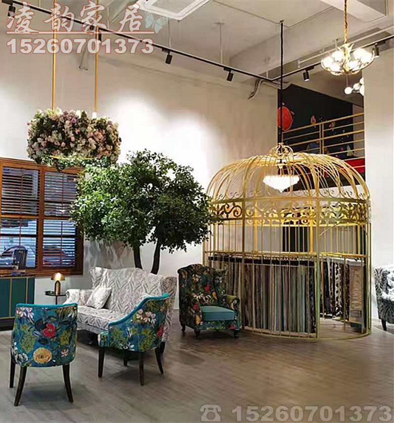 Iron Art Bird Cage Decoration Special Big Number Furnishing Fire Pot Shop Dining Room Bird Cage Holder Outdoor Large Oversized Sofa Bird Cage