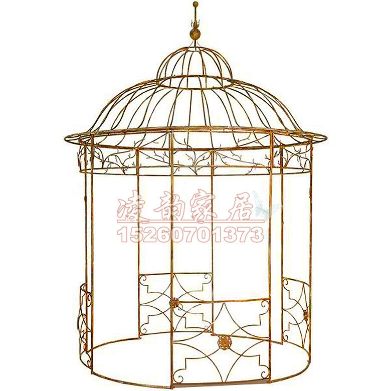 Iron Art Decor Bird Cage Large Number Park Courtyard Villa Pavilion Bird Cage Landscape Farmstead Shooting Birds Cage Oversize