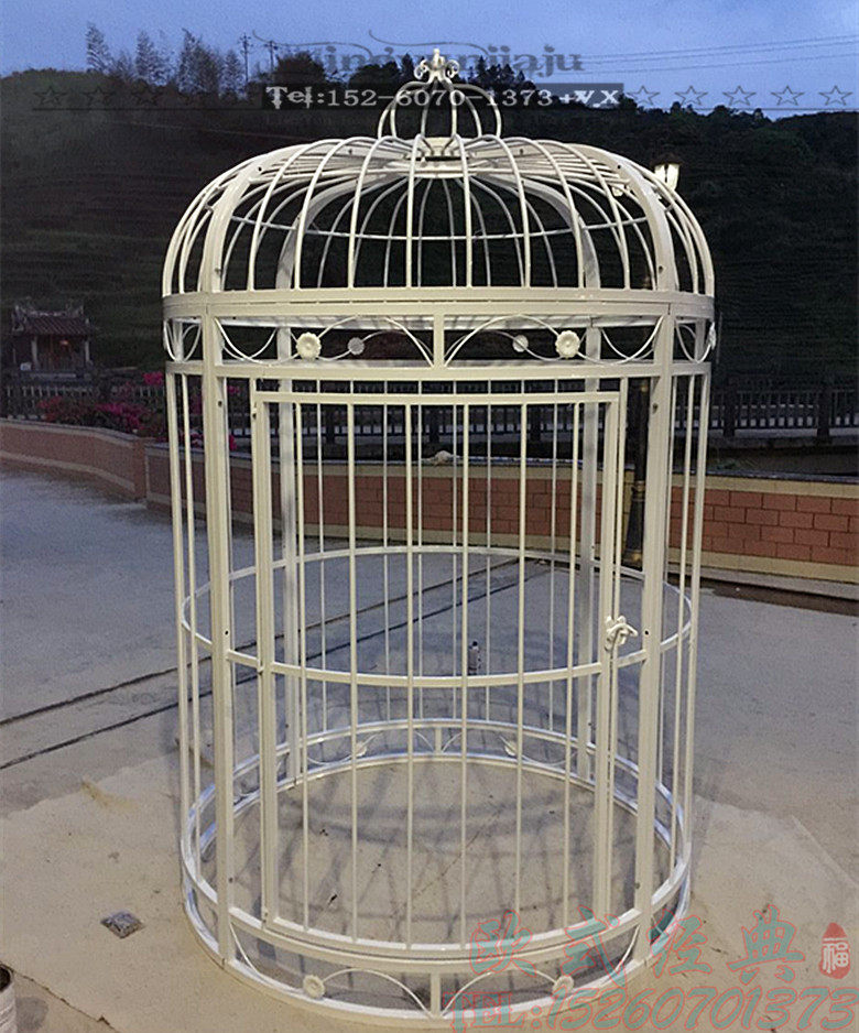 Iron bird cage wedding decoration large-scale decoration outdoor park villa wedding celebration shooting props stage cos