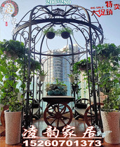 Iron large large outdoor park Birdcage courtyard view Villa restaurant hotel Birdcage balcony leisure pavilion