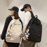 Японская мужская вместительная и большая сумка через плечо для путешествий для отдыха, школьный рюкзак, простой и элегантный дизайн, для средней школы, подходит для подростков, подходит для студента