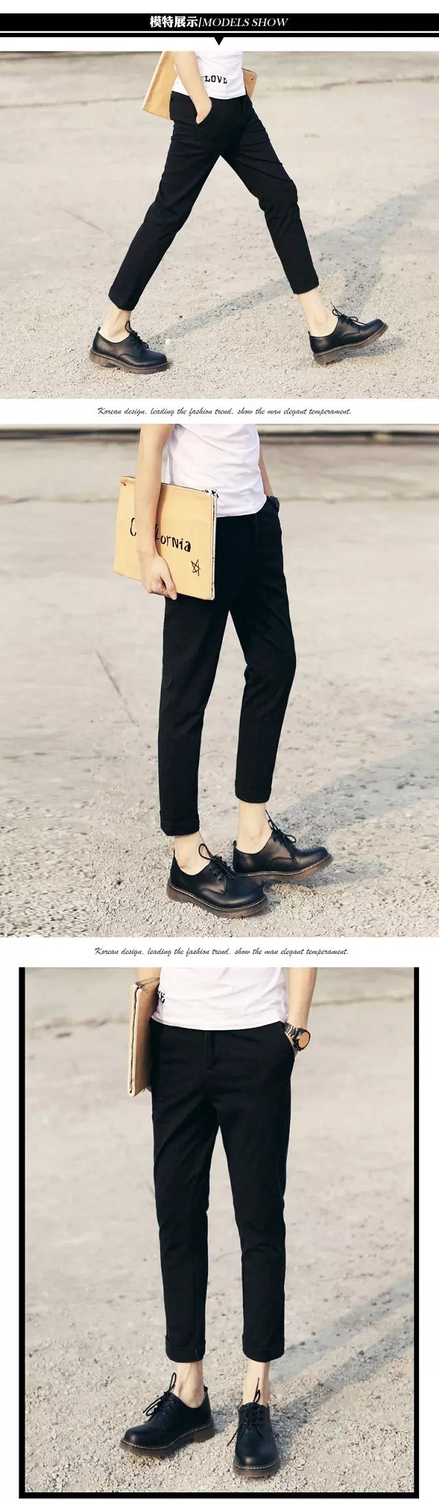 Pantalon droit pour adolescent pour été - Ref 1472512 Image 8