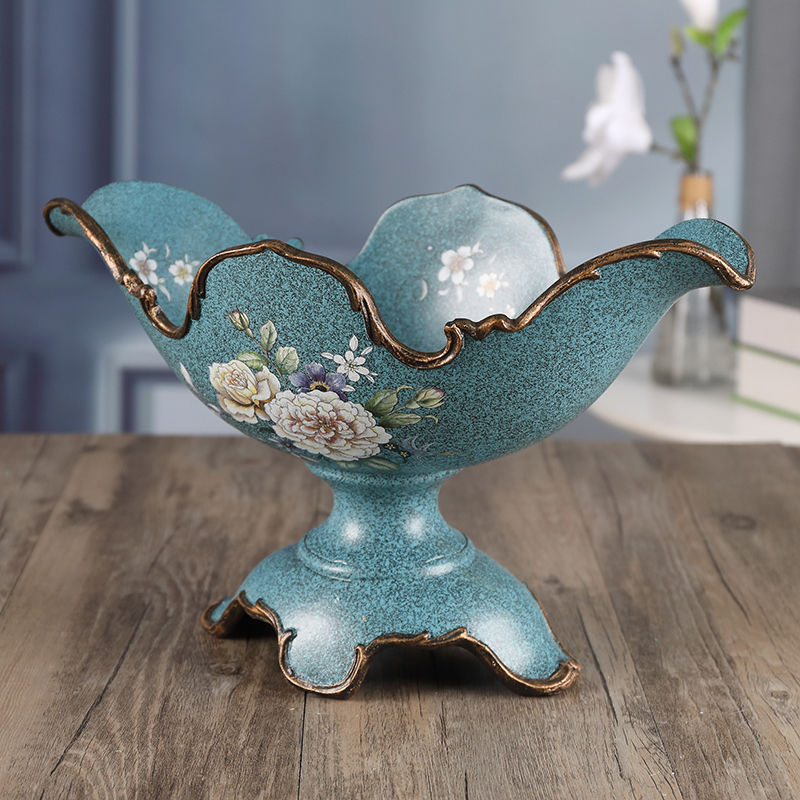 American fruit plate family sitting room coffee table creative European fruit plate Nordic fashion retro marriage family big fruit plate