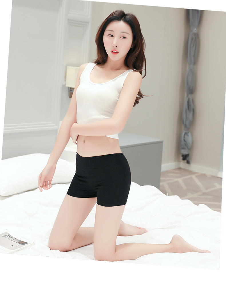 Chống ánh sáng an toàn quần nữ mùa hè bông cao eo kích thước lớn bên trong và bên ngoài mặc không- cán quần boxer đáy quần short bảo hiểm quần sooc nữ cạp cao