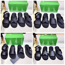 Summer BOYE BV DG Baodie breathable leather flip-flops one-stop outdoor casual woven sandals mens slippers