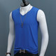 Summer Modal ເສື້ອຍືດຜູ້ຊາຍຄໍ V-sleeveless ແບບເກົາຫຼີ sweat-absorbent breathable sports tight sleeveless vest sleeveless bottoming shirt