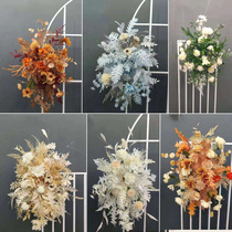 New wedding props background hanging flower wedding decoration flower point stage background decoration floral background wall arch flower