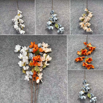 High-branch Begonia leaf simulation leaves Orange wedding wedding hall ceiling decoration road guide flower arrangement Net red beauty Chen landscape