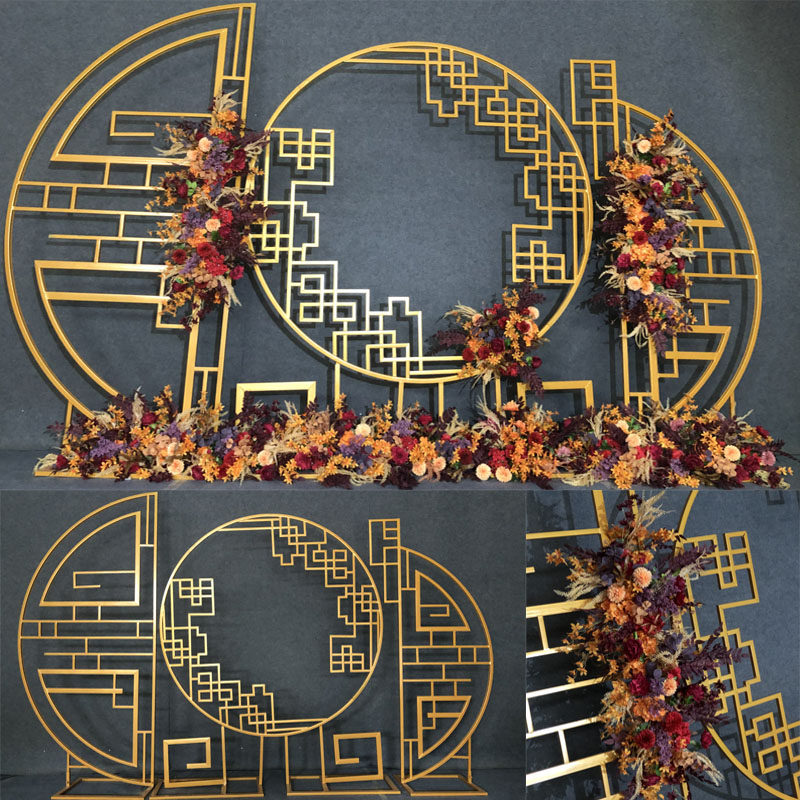 New Wedding Celebration Mass Screens Wedding Stage Background Decoration Iron Art China Style Props Engraving Screens-Taobao