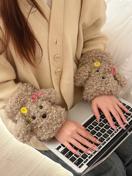 Cute Stuffed Oversleeves for Women 2025 New Arrival Anti-Dirty Sleeves Adult Office Autumn and Winter down Jacket Special Oversleeve