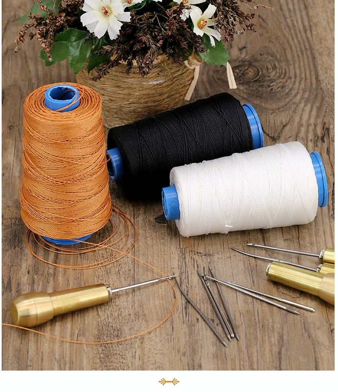 Dụng cụ cầm tay gói da nguyên móc diy dùi thẳng móc kim đấm khe giày duy nhất bộ sửa chữa - Công cụ & vật liệu may DIY