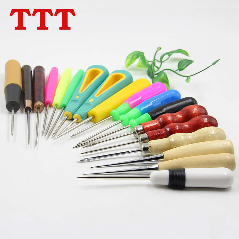 TTT Cone Sub one thousand Pass Boutique Cone Needle With Hook Cone Sub Drilling Needle With Hole Shoe Cone DIY Handmade Leather Tool