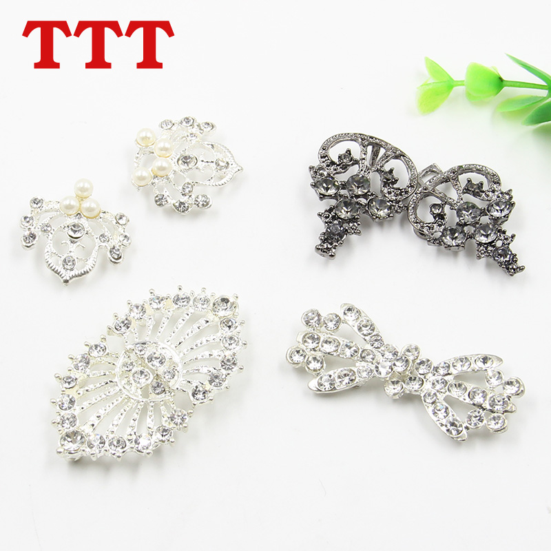 TTT metal studded small suit button coat button mink rhinestone button button women's fur coat