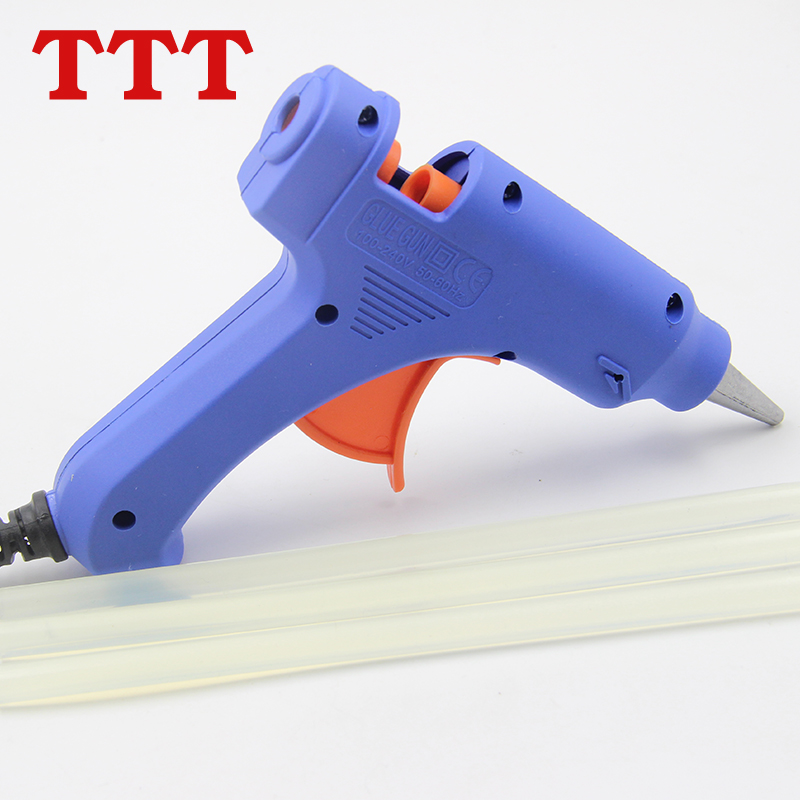 TTT handmade DIY home fabric cloth paste hot melt glue gun 20W transparent silicon strip to send 5 hot sol stick hot melt gun