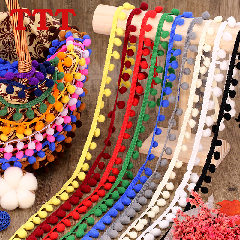 Hair ball skirt lace elastic white black color curtain tassel ball ball decoration handmade DIY clothing accessories