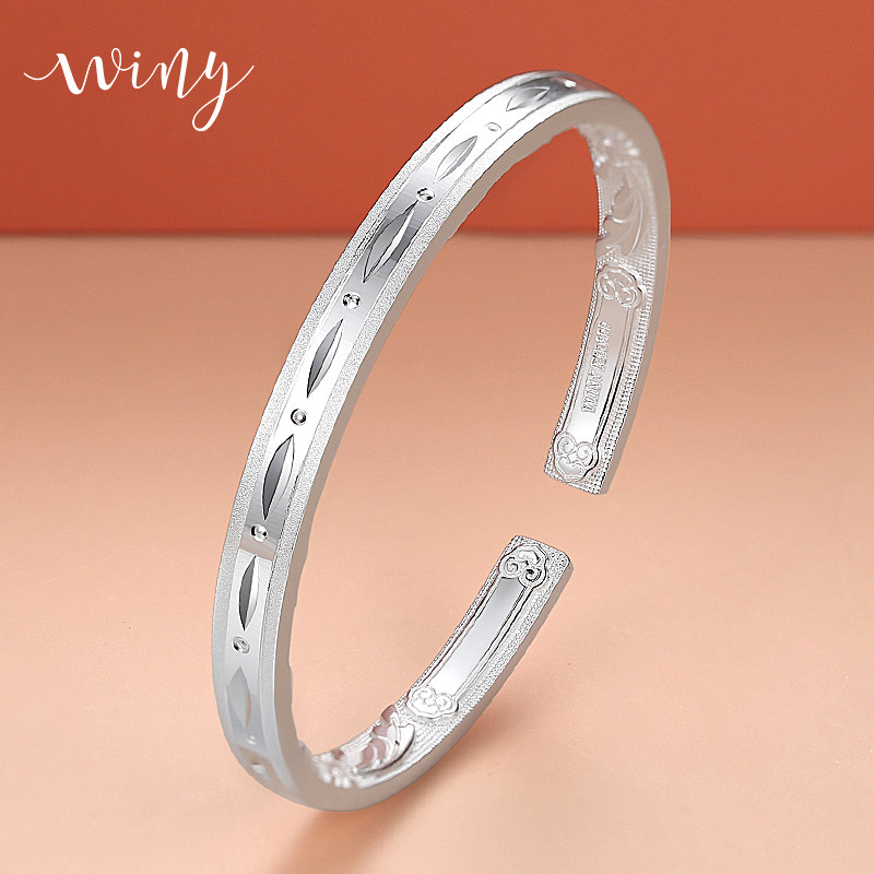 WINY999 sterling silver bracelet women fashion minority solid silver bracelet foot silver bracelet cold wind bracelet jewelry silver ornaments